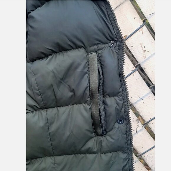 THE NORTH FACE Arctic Parka Goose Down Long Olive Green Puffer Coat Hood Women S - Picture 8 of 16